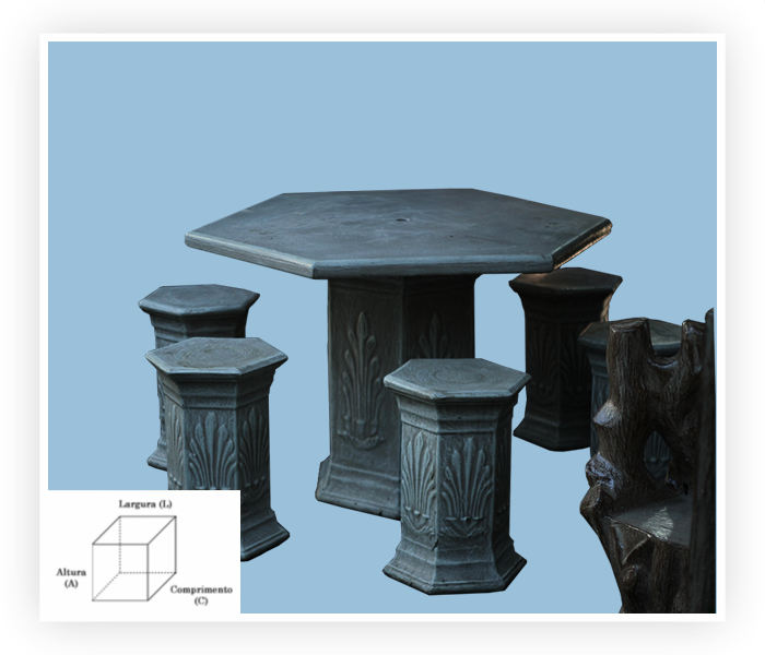 Imagem de Mesa Sextavada