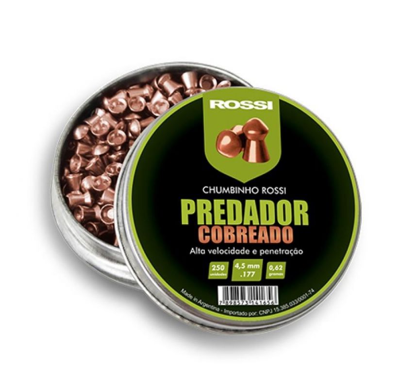 Imagem de Chumbinho - Predador Cobreado 4,5 mm e 5,5 mm