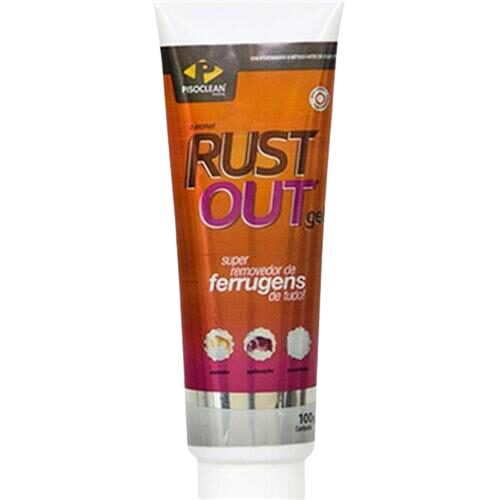 Imagem de SUPER REMOVEDOR DE FERRUGEM RUST OUT GEL PISOCLEAN 100g