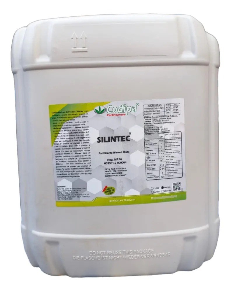 SILINTEC PLUS 4.1 FUNGICIDA ACARICIDA BACTERICIDA + ADUBO 20 LT