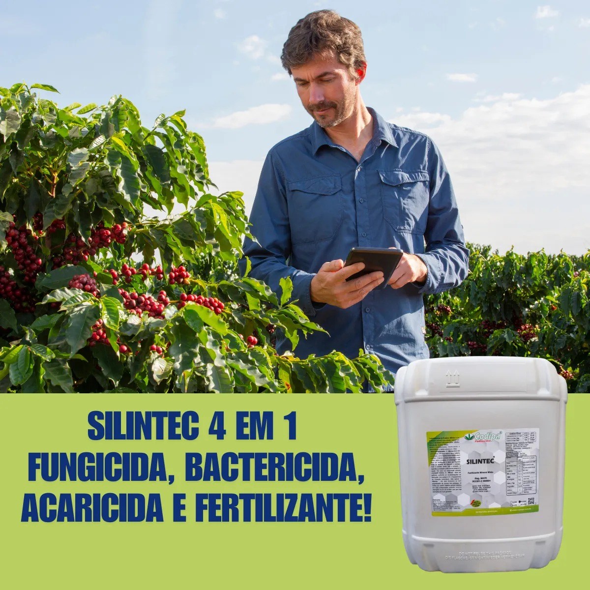 Imagem ilustrativa de SILINTEC PLUS 4.1 FUNGICIDA ACARICIDA BACTERICIDA + ADUBO 20 LT