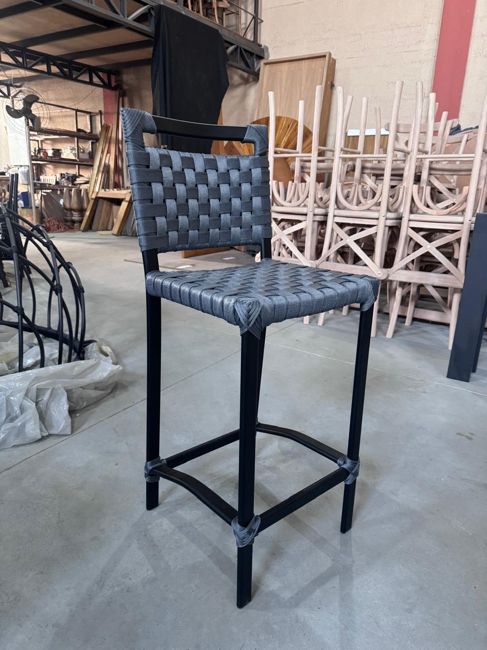 Imagem de Banqueta Orlando com Tricô 30mm