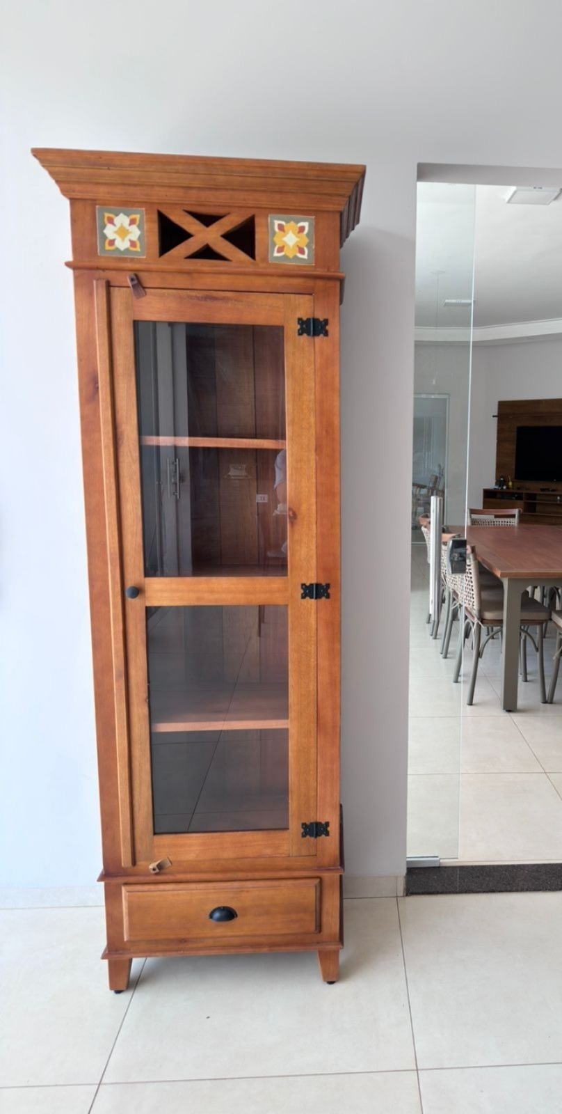 Imagem de Cristaleira Ladrilho Coluna 1 Porta