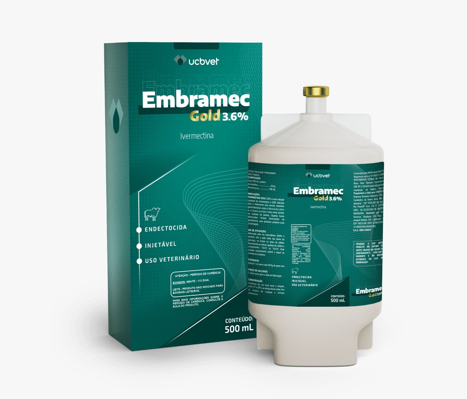  5 Frs Bioforte - 500 ML / 5 Frs Embramec Gold - 500 ML 