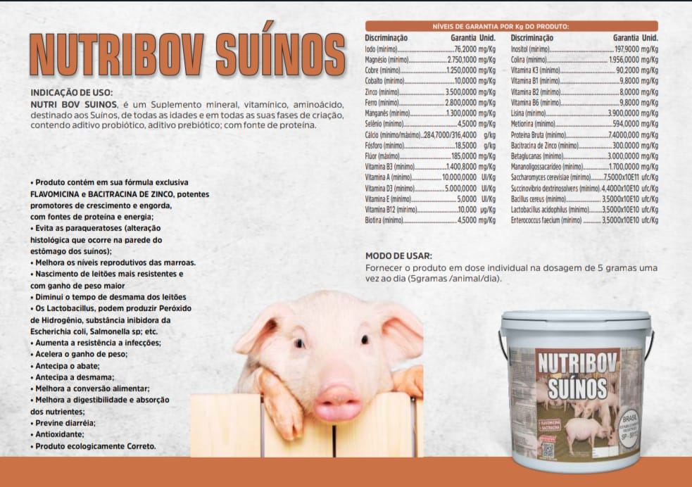 Imagem ilustrativa de NUTRIBOV SUÍNOS