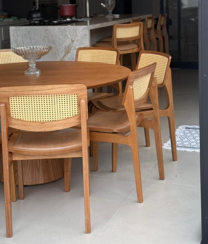 Imagem de Mesa Ebiza com Cadeira Pérola e Banqueta Oslo