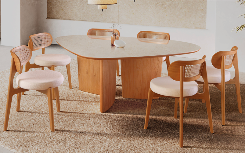 Imagem de Mesa Manacá Orgânica com Cadeira Selene